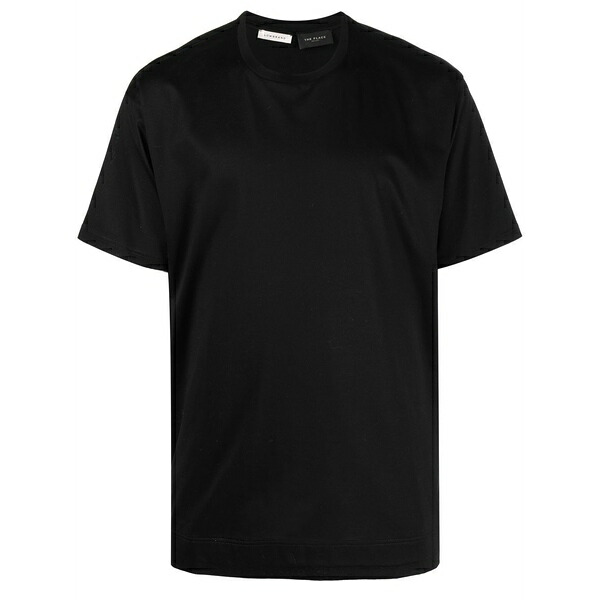 ロウブランド メンズ プルオーバー トップス Double-hem cotton t-shirt Black