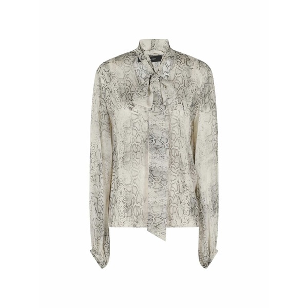 フェデリカ・トシ レディース ティーシャツ トップス Snake-print blouse Neutrals