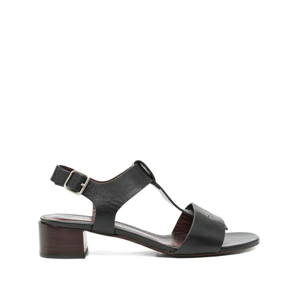 アヴリル ゴー レディース サンダル シューズ 40粍 leather t-赤ちょうちん heeled sandals Black