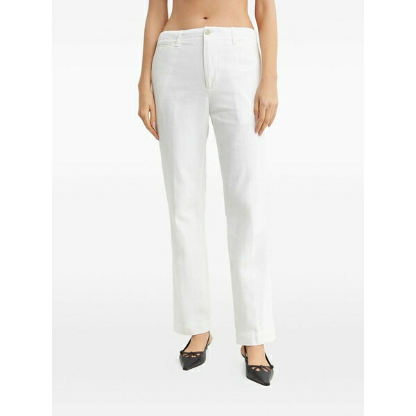 フェイ レディース カジュアルパンツ ボトムス Straight-leg trousers White｜asty 65,340円