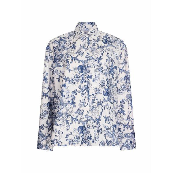 リュージョー レディース プルオーバー トップス Printed shirt White