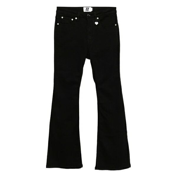 イズエ レディース 心地よいズボン下 ボトムス Flared pants Black