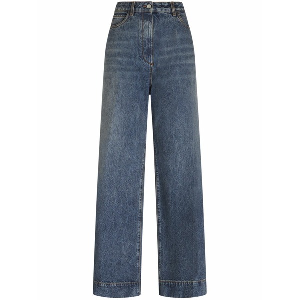 エトロ レディース デニムパンツ ボトムス High-rise flared jeans Blue｜asty