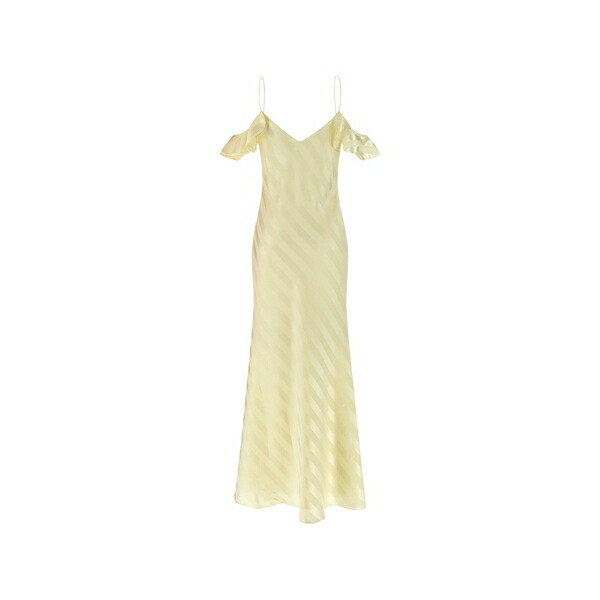 セルフ・ポートレイト レディース ワンピース トップス Satin dress Yellow｜asty