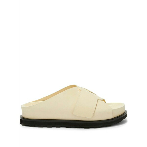 ジル・サンダー レディース サンダル シューズ Platform leather slides Neutrals
