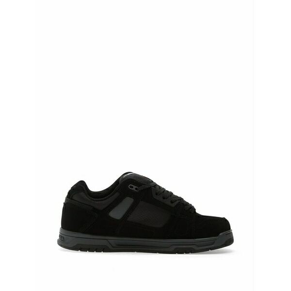 ディーシー メンズ スニーカー シューズ Stag panelled logo-plaque sneakers Black