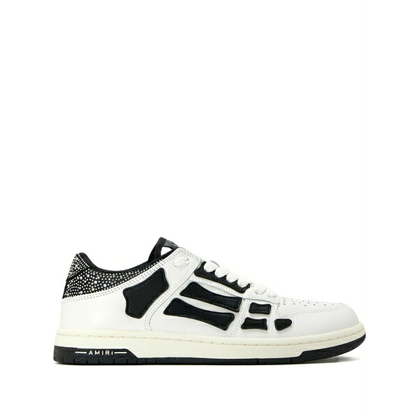 アミリ レディース スニーカー シューズ Crystal-embellished bone sneakers White