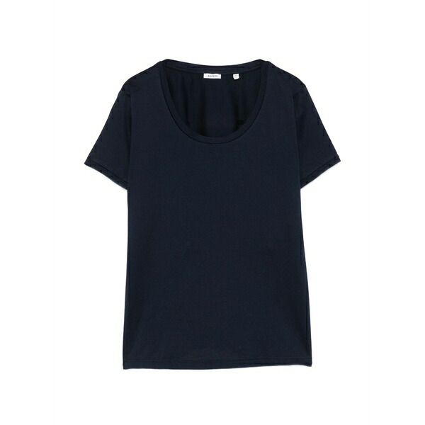 アスペジ レディース Tシャツ トップス Scoop-neck t-shirt Blue｜asty