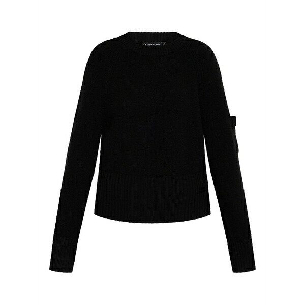 カナダグース レディース 編み物\u0026スウェーター アウター Ribbed-hem sweater Black