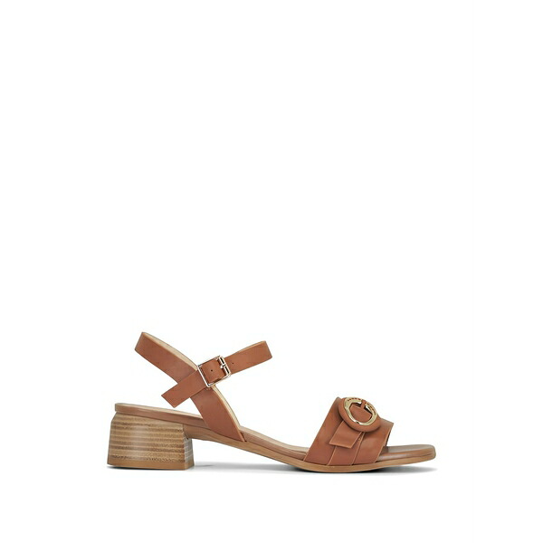 ロンホワイト レディース サンダル シューズ Seraphina buckle-detail sandals Brown