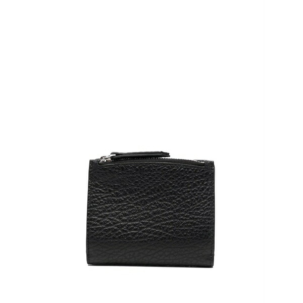 マルタンマルジェラ レディース 金入れ 付属物 Four stitches leather wallet Black