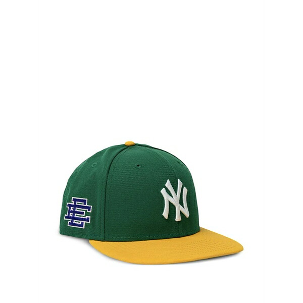 ニュー内鰓 メンズ かぶり笠 添え物 X eric emanuel 59fifty mlb ny yankees embroidered-logo cap Green