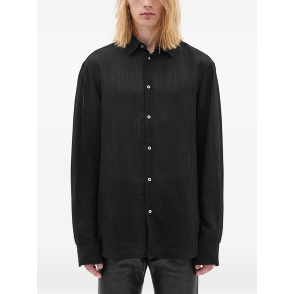 アン ドゥムルメステール メンズ プルオーバー トップス Andre button-up shirt Black