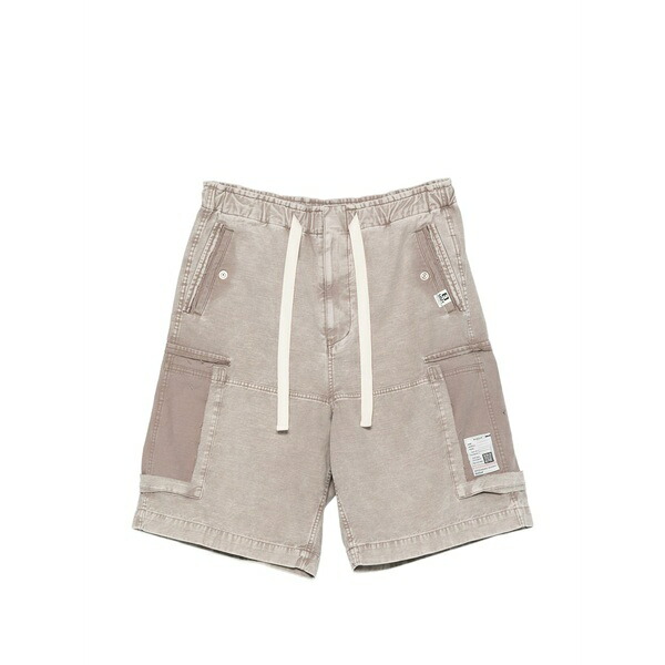 ミハラヤスヒロ メンズ 心地よいズボン下 ボトムス Drawstring cargo shorts Neutrals
