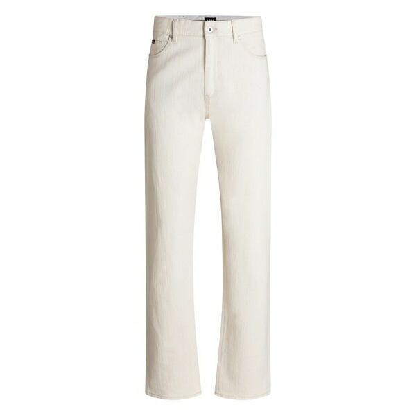 元締め メンズ ジーンズズボン下 ボトムス Five-pocket brushed denim jeans Neutrals