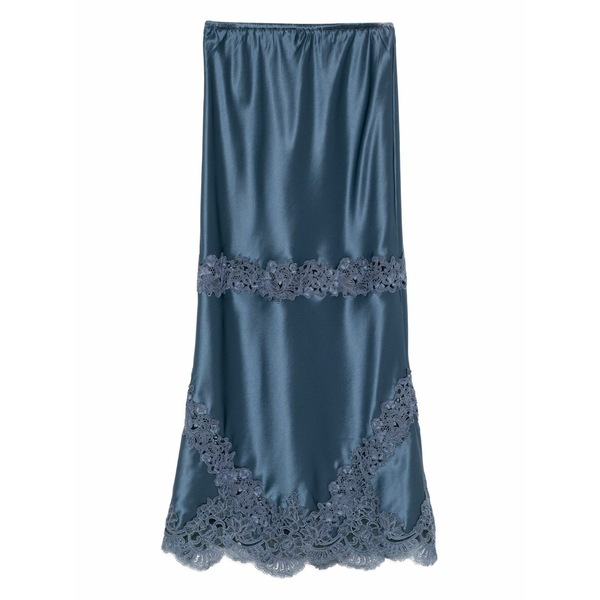 シンシアローレイ レディース スコート ボトムス Embroidered satin skirt Blue