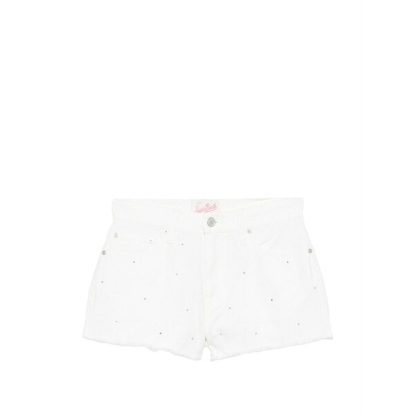 エムシーツーセイントバース レディース 心地好いズボン下 ボトムス Musa crystal-embellished shorts White