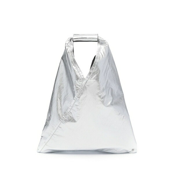 マルタンマルジェラ レディース トートバッグ 御徒面子 Japanese metallic tote bag Silver