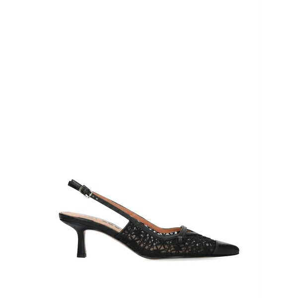 ビビロウ レディース パンプス シューズ Xaia lace-panelled slingback pumps Black