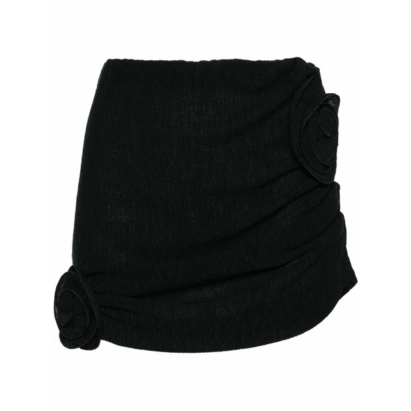 マグダ・ブトリム レディース スコート ボトムス Floral-appliqu￡ mini skirt Black