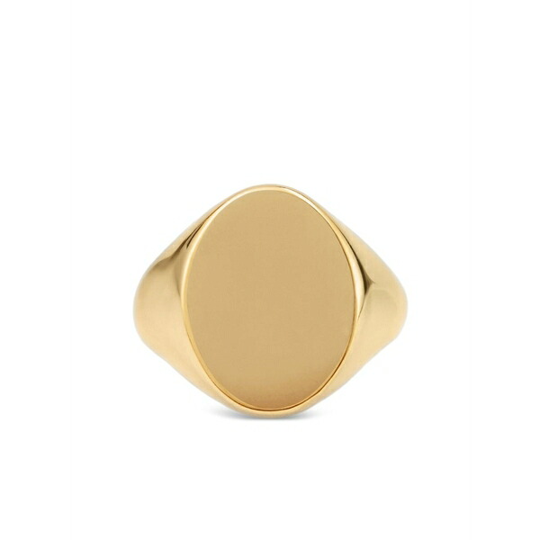 マルタンマルジェラ メンズ 輪っか 付属物 Oval-chevaliere ring Gold