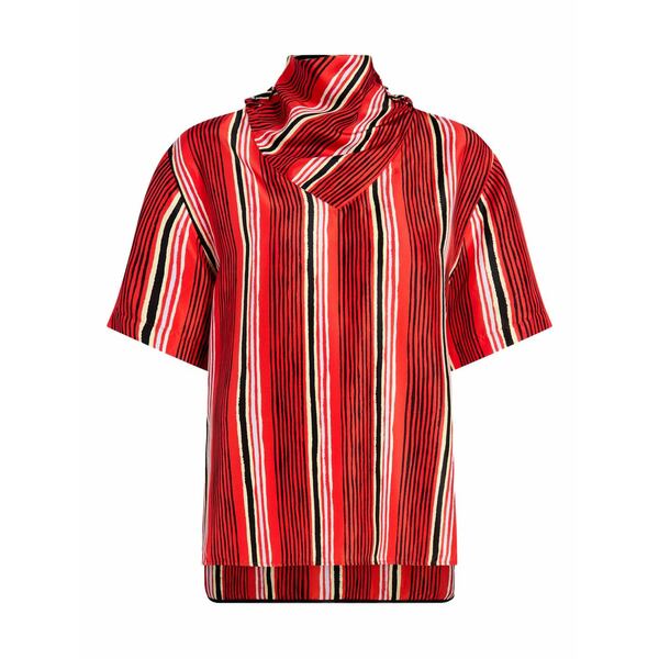 プロエンザショラー レディース ティーシャツ トップス Amira striped blouse  Red