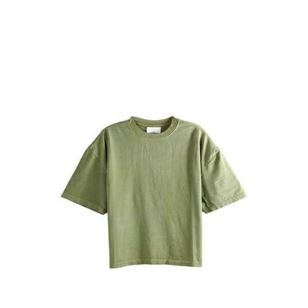 ザ・エルダー・ステーツマン メンズ ティーシャツ トップス Playa crew-neck drop-shoulder t-shirt Green