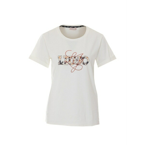リュージョー レディース プルオーバー トップス Logo-print t-shirt White