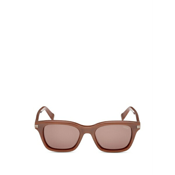ゼニア メンズ サングラス・アイウェア 添え物 Square-frame sunglasses Brown
