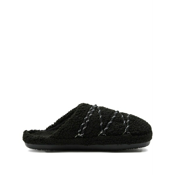 お月さまブーツ メンズ スニーカー シューズ Teddy slip-on slippers Black