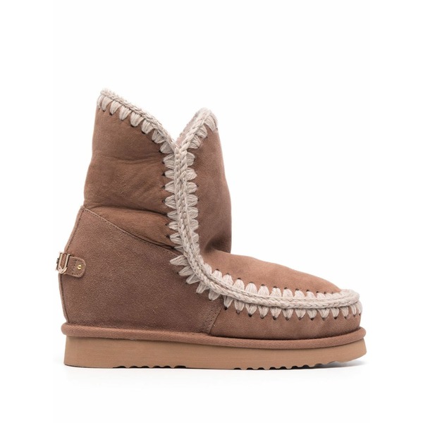 モウ レディース ブーツ シューズ Shearling-lined sheepskin boots Pink