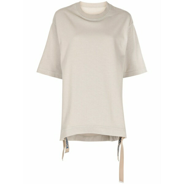 クリスジョイ レディース プルオーバー トップス Route graphic-print t-shirt Neutrals