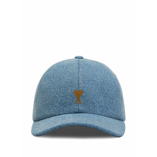意中の女 メンズ かぶり笠 添え物 Ami de coeur embroidery cap Blue
