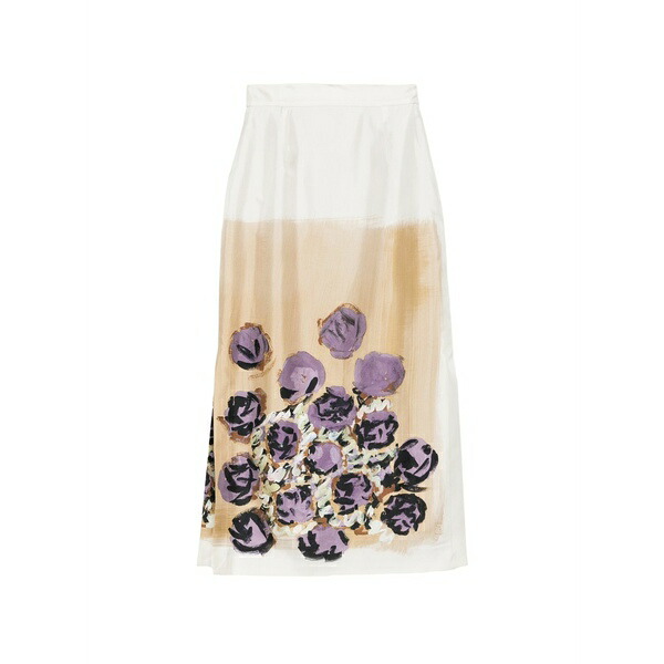アントニオ・マラス レディース スコート ボトムス Floral-print pencil skirt Neutrals