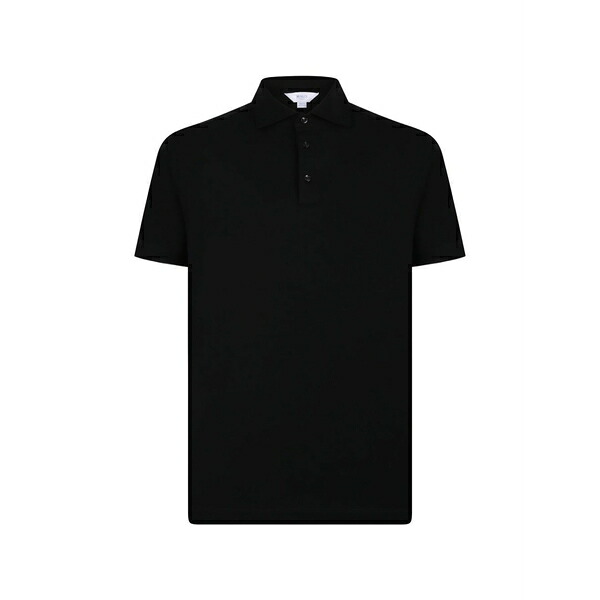 マロ メンズ スポーツシャツ トップス Buttoned polo shirt Black