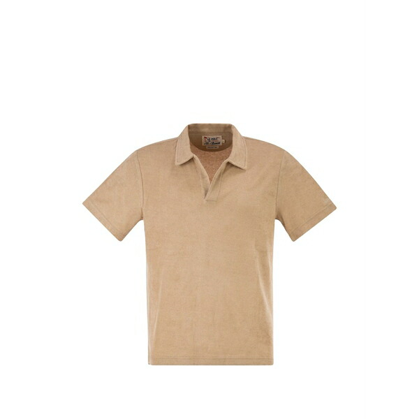 エムシーツーセイントバース メンズ スポーツシャツ トップス Terry-cloth polo shirt Neutrals