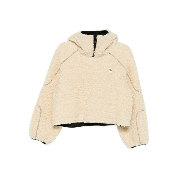 ベーコン レディース パーカー・スウェットシャツ アウター Logo-patch hoodie Neutrals｜asty 62,590円