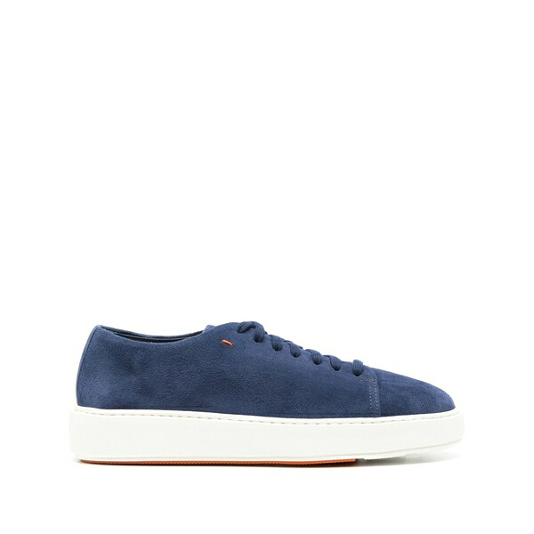 サントーニ レディース スニーカー シューズ Suede lace-up sneakers Blue