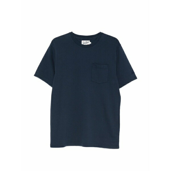 エムシーツーセイントバース メンズ ティーシャツ トップス Bakewell round-neck t-shirt Blue