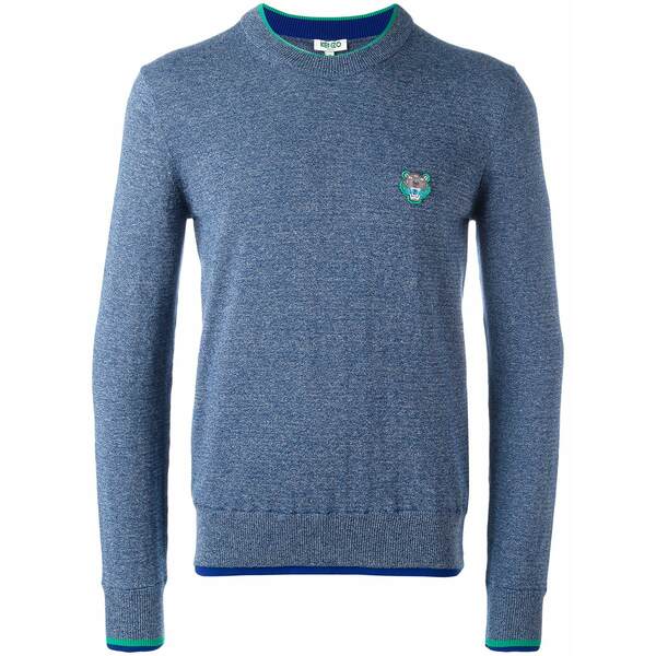 ケンゾー メンズ 編み物\u0026プルオーバー アウター Mini tiger jumper Blue