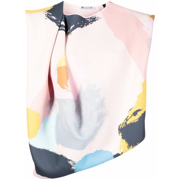 マティチェフスキ レディース シャツ トップス Archetype drape top Pink|asty