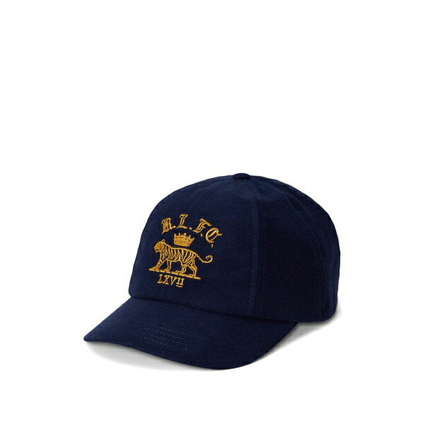 ラルフローレン メンズ 鳥打ち帽 付属物 Cricket embroidery cap hat Blue