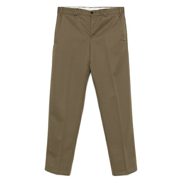 PTトリノ メンズ 心地好いズボン下 ボトムス Wool trousers Brown