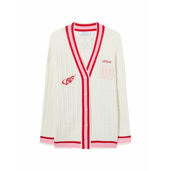 象牙色 レディース ジレー アウター Patch cable knit cardigan Neutrals