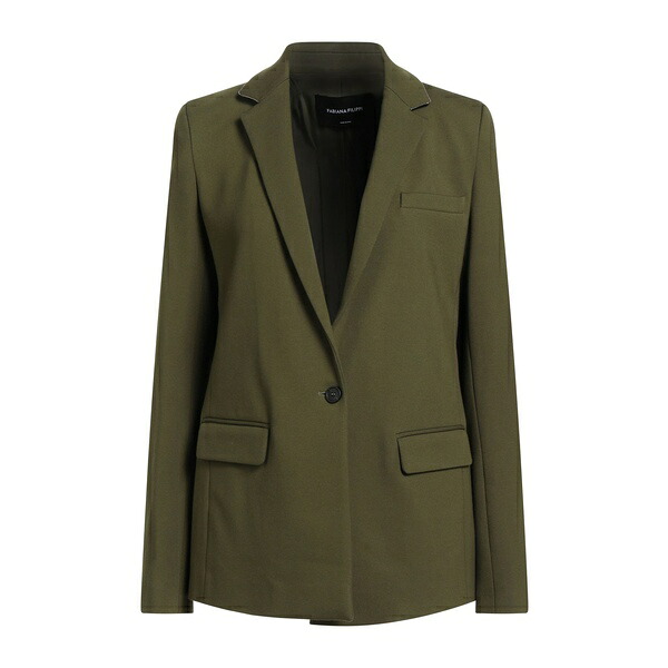 【送料無料】 ファビアナ フィリッピ レディース ジャケット&ブルゾン アウター Blazers Green|asty