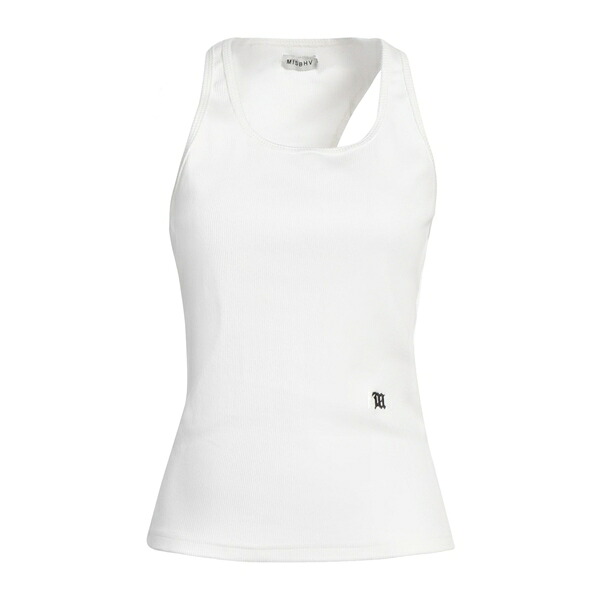 【送料無料】 ミスビヘイブ レディース Tシャツ トップス Tank tops White