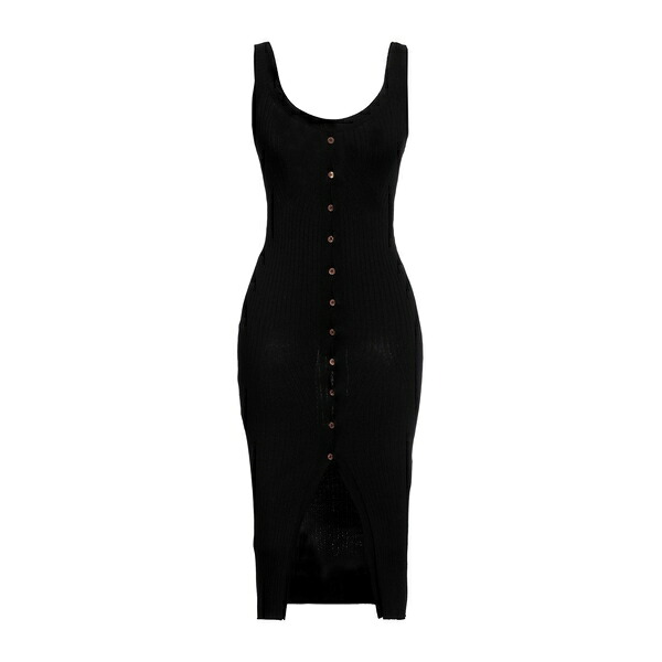 【送料無料】 エーケプ レディース ワンピース トップス Midi dresses Black