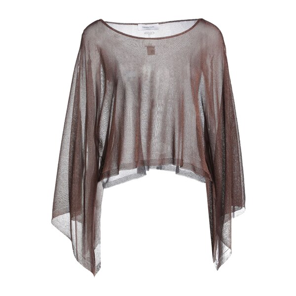 【送料無料】 ファビアナ フィリッピ レディース ニット&セーター アウター Sweaters Brown|asty
