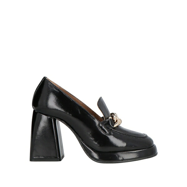 【送料無料】 エマヌエーレ ヴェー レディース スリッポン・ローファー シューズ Loafers Black|asty