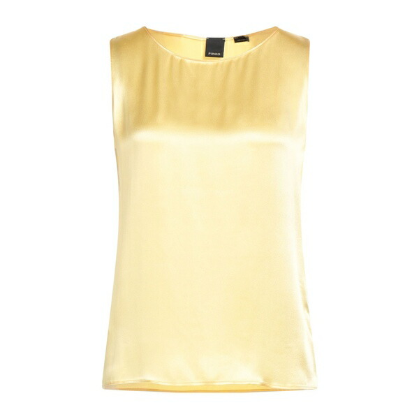 【送料無料】 ピンコ レディース Tシャツ トップス Tops Yellow